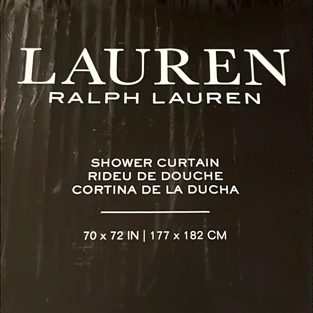 Polo Ralph Lauren Floral Shower Curtain 70”x72” new deck wash white yellow
